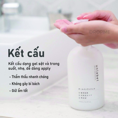 Gel dưỡng da Unlabel Moist Botanical All in one Gel